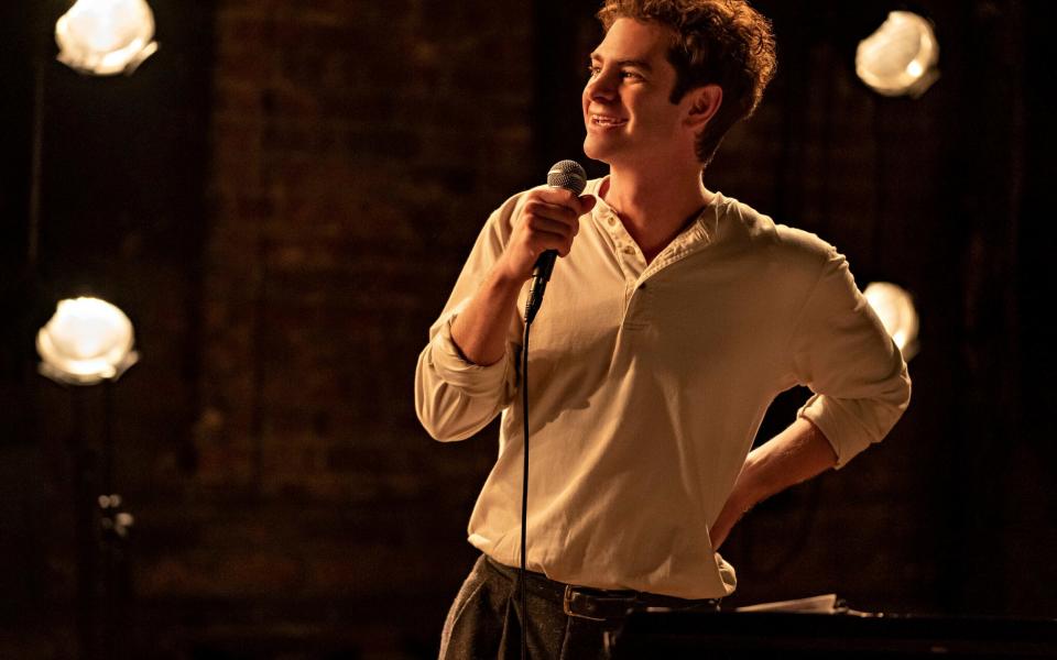This image released by Netflix shows Andrew Garfield in a scene from "Tick, Tick...Boom!" (Macall Polay/Netflix via AP) - Macall Polay /Netflix