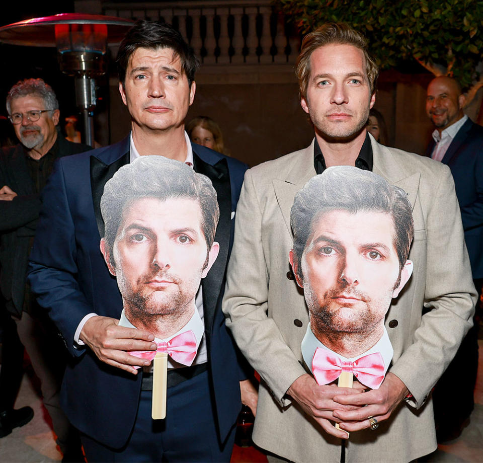 Ken Marino and Ryan Hansen attend the after party fo the premiere of STARZ's Party Down Season 3 on February 22, 2023 in Los Angeles, California.