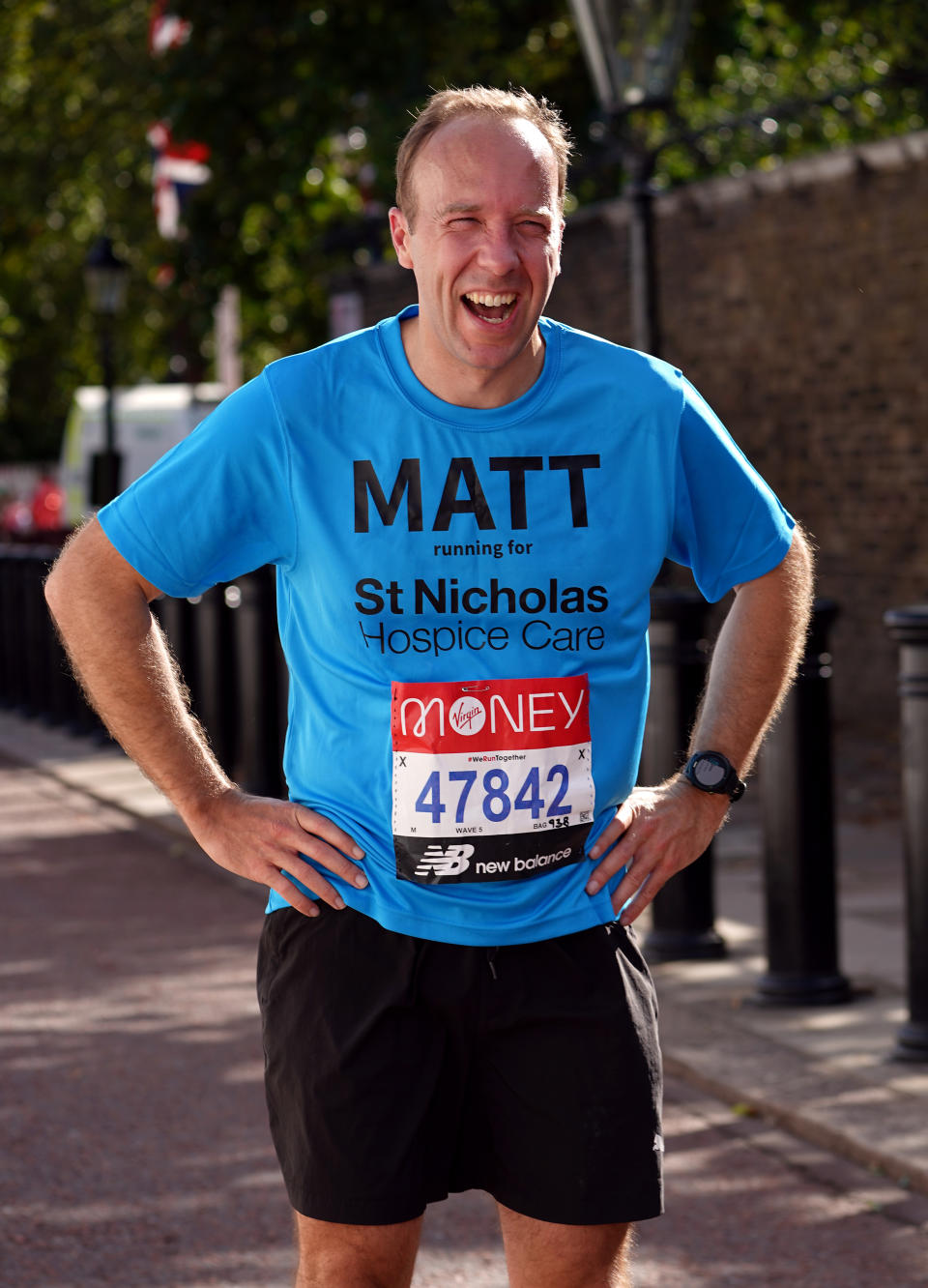 File photo dated 03/10/21 of Matt Hancock after finishing the Virgin Money London Marathon. Former Cabinet minister Matt Hancock has had the Tory whip suspended after it emerged he was entering the jungle for I'm A Celebrity??? Get Me Out Of Here! Issue date: Tuesday November 1, 2022.