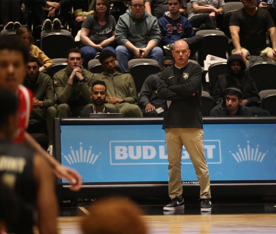 Army's Kevin Kuwik made his head coaching debut. PATRICK OEHLER
