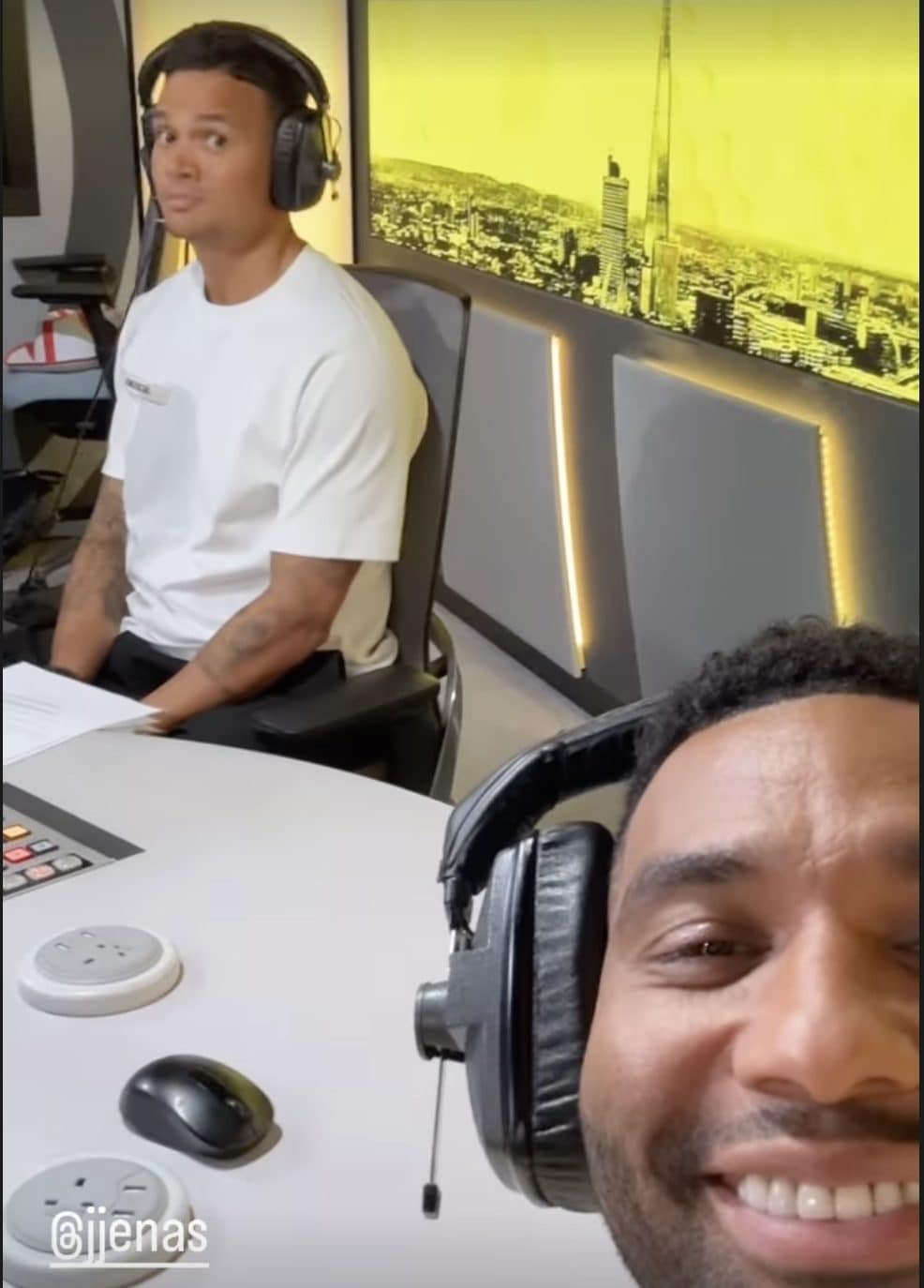 Jenas's TalkSport co-host Jermaine Pennant shared an image of the pair in the studio before the news was announced