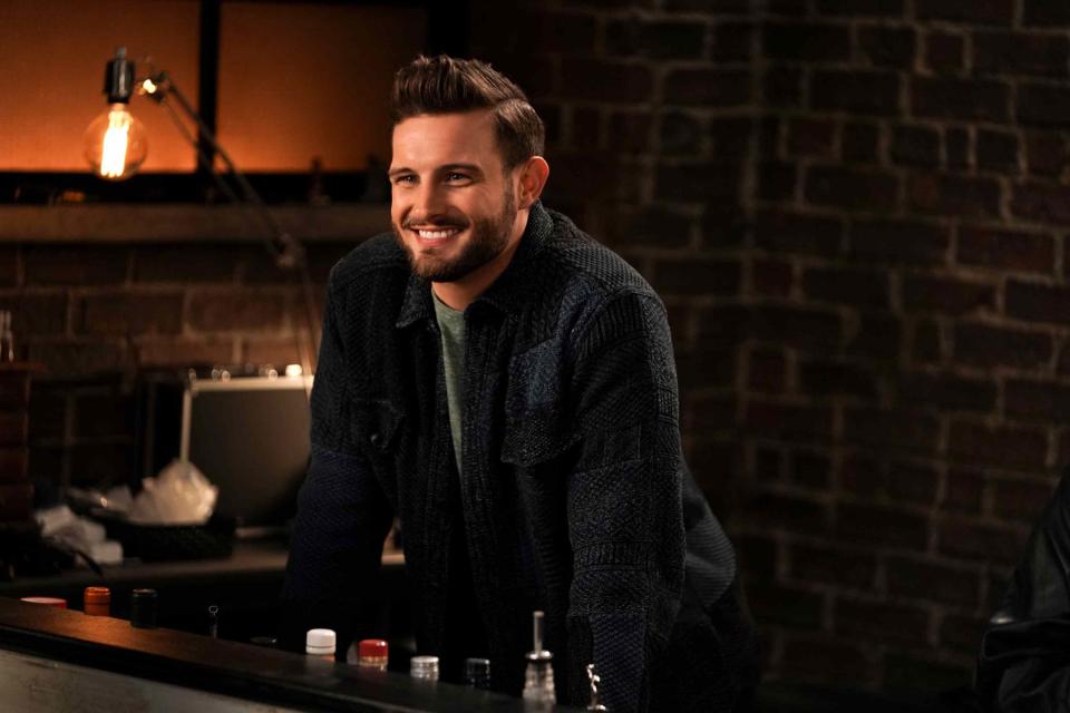 <p>Nicole Rivelli/2021 ViacomCBS, Inc.</p> Nico Tortorella as Josh on "Younger"