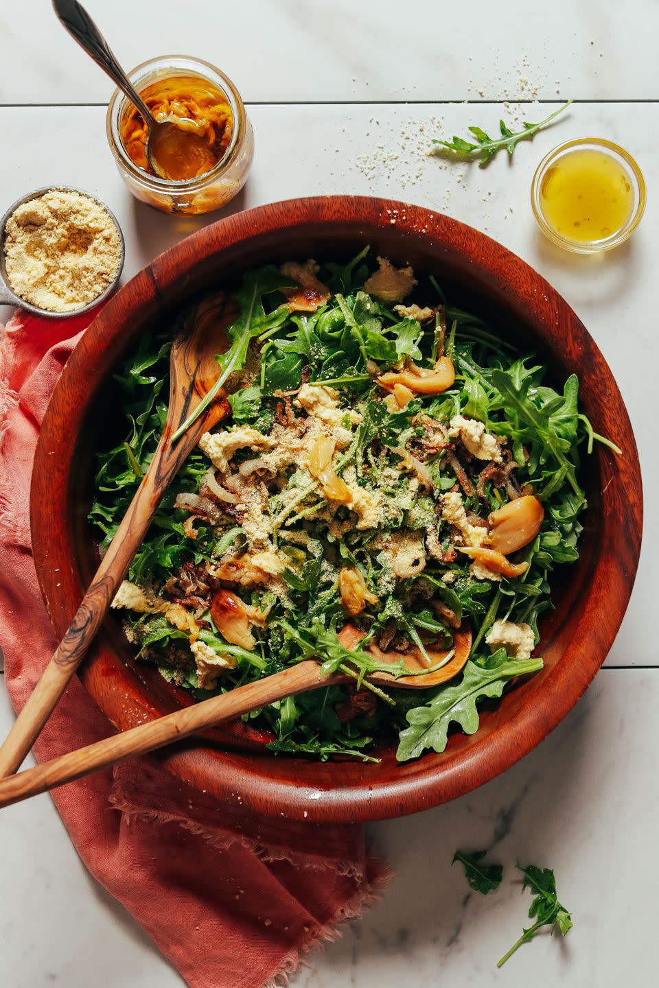 Arugula Salad with Crispy Shallots