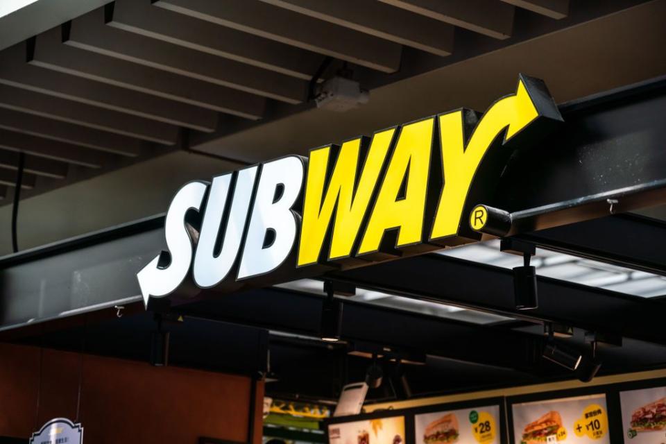 american fast food restaurant franchise subway logo seen in