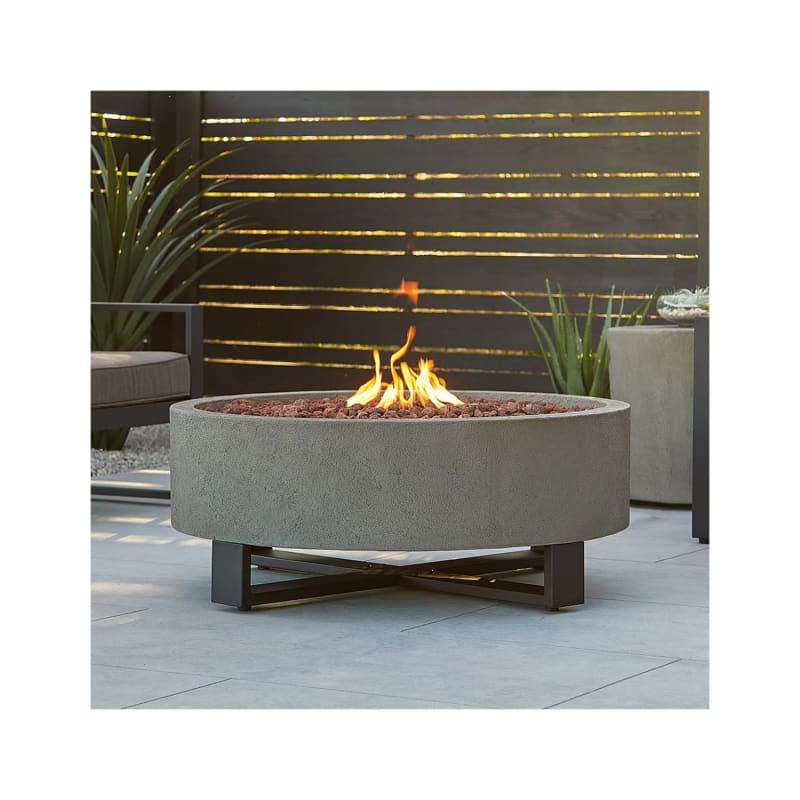 Elmwood 40" Round Concrete Propane Fire Pit