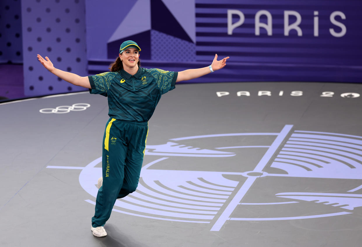 B-Girl Raygun of Team Australia has spoken out for the first time since she competed in the Paris Olympics and received criticism for her performance.  / Credit: / Getty Images