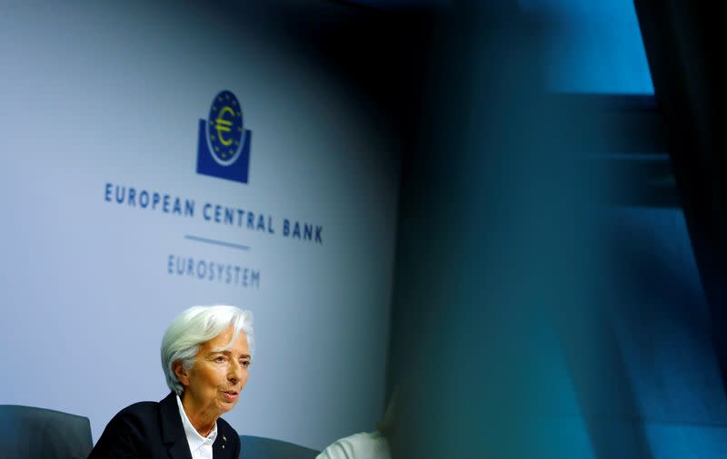 FILE PHOTO: European Central Bank holds a news conference in Frankfurt