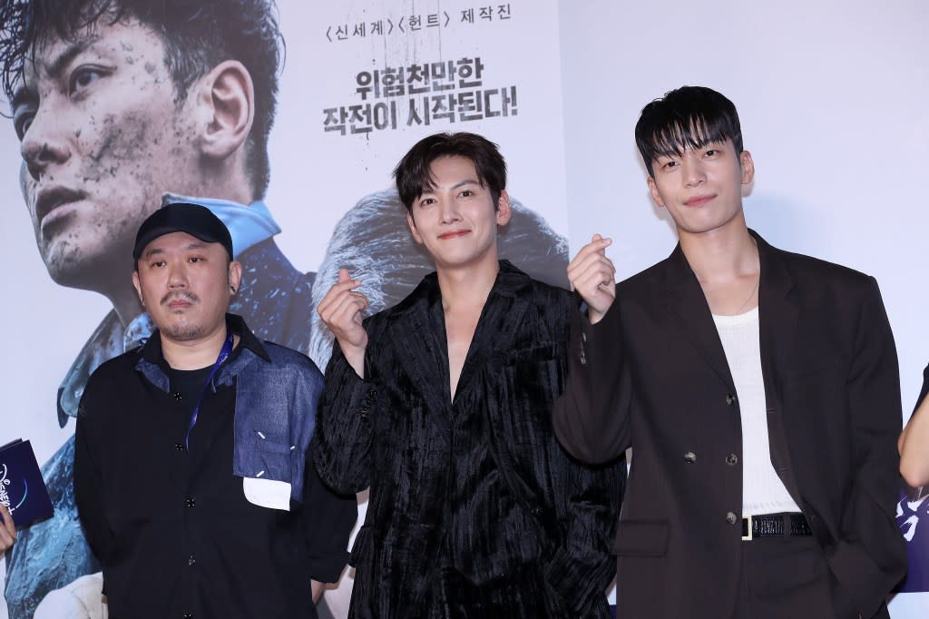 Director Han Dong-Wook, actors Ji Chang-Wook and Wi Ha-Joon (Photo Credit: Han Myung-Gu | WireImage via Getty Images)