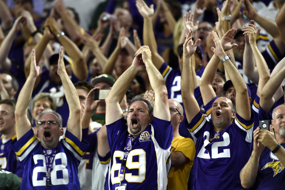 Vikings fans would obviously love nothing better than to see a home Super Bowl. (Getty)