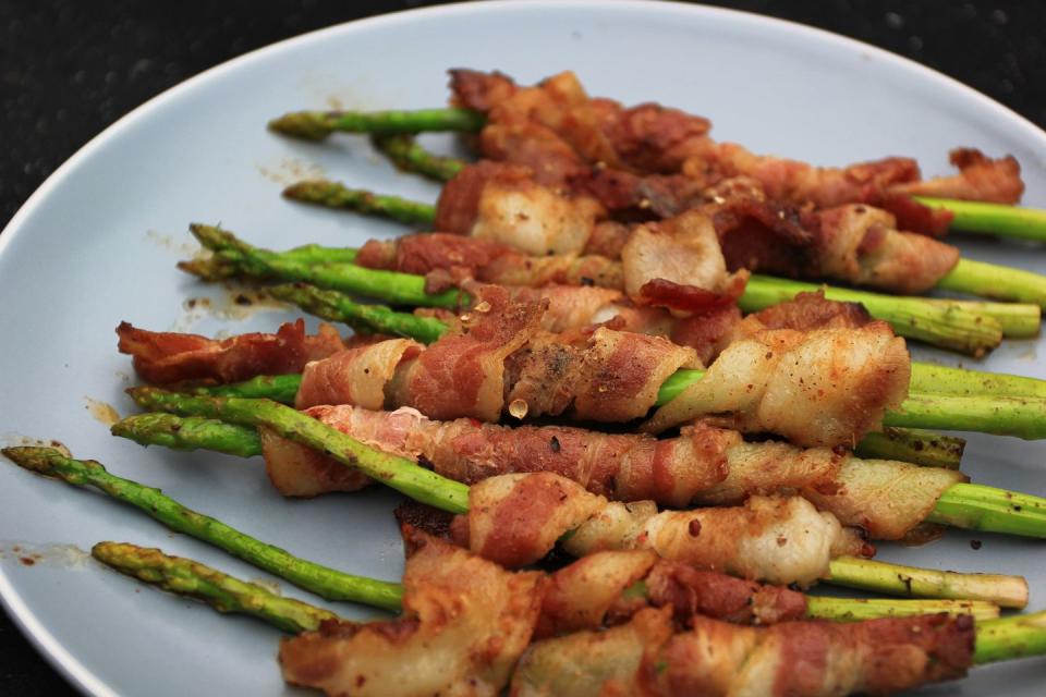 11) Bacon Wrapped Asparagus