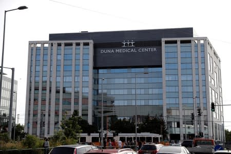 The new building of the private hospital Duna Medical Centre is seen under construction in Budapest