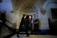 Canada's Public Safety Minister Ralph Goodale arrives at a news conference with Health Minister Ginette Petitpas Taylor on Parliament Hill in Ottawa, Ontario, Canada March 20, 2018. REUTERS/Chris Wattie