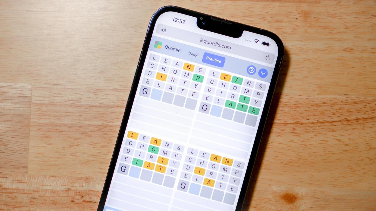  Quordle on a smartphone 