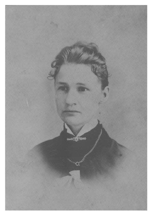 Susanna Salter, shown here, in 1887 became the first woman mayor in the U.S.