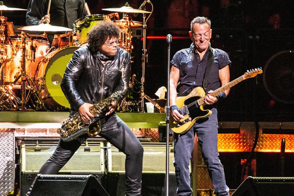 Bruce Springsteen and The E Street Band perform at Madison Square Garden on April 1, 2023 in New York, New York. (Photo by Sacha Lecca/Rolling Stone via Getty Images)