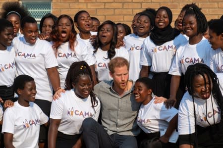 Britain's Prince Harry visits Malawi