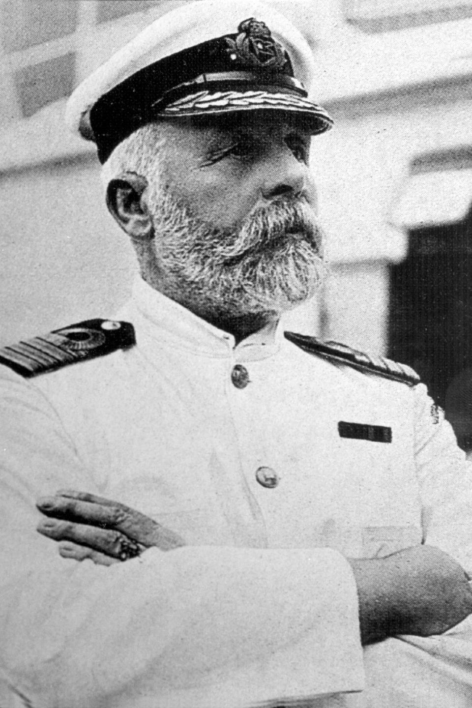 Capt. Edward Smith helmed the Titanic and went down with the ship when it sank on her maiden voyage in mid-April 1912.