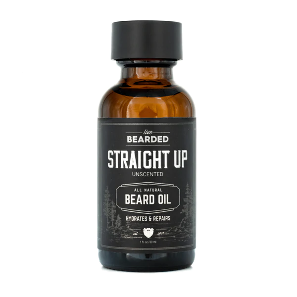 Live Bearded Straight Up Beard Oil; beard oil vs balm