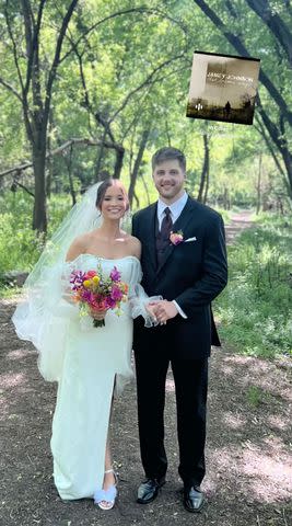 <p>Tucker Kraft/Instagram</p> Tucker Kraft and Baylee Jandahl on their wedding day