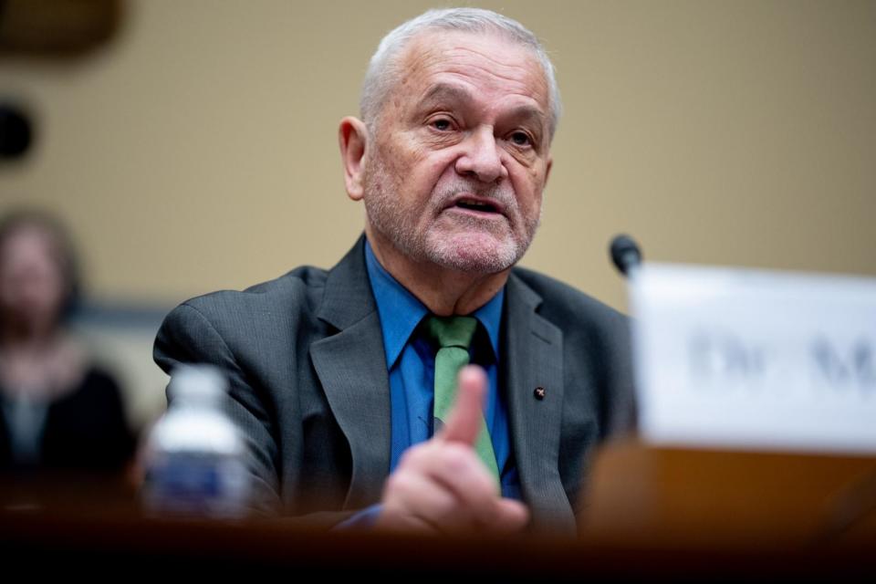 PHOTO: Dr. David Morens speaks during a House Select Subcommittee on the Coronavirus Pandemic hearing on Capitol Hill on May 22, 2024 in Washington, DC.  (Andrew Harnik/Getty Images, FILE)