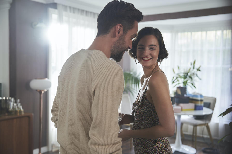 Celine with Tom Mison in The Ex-Wife.