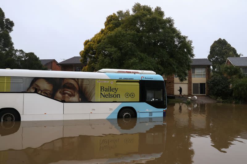 Flooding from heavy rains affects western suburbs in Sydney