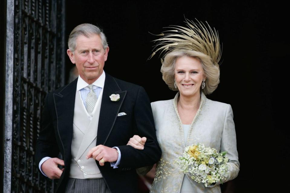 Prince Charles married his longtime love at Windsor Castle on April 9, 2005. Anwar Hussein/Getty Images