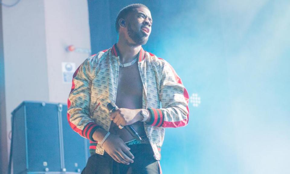 Tion Wayne performs at the O2 Academy Brixton in London, in 2019.