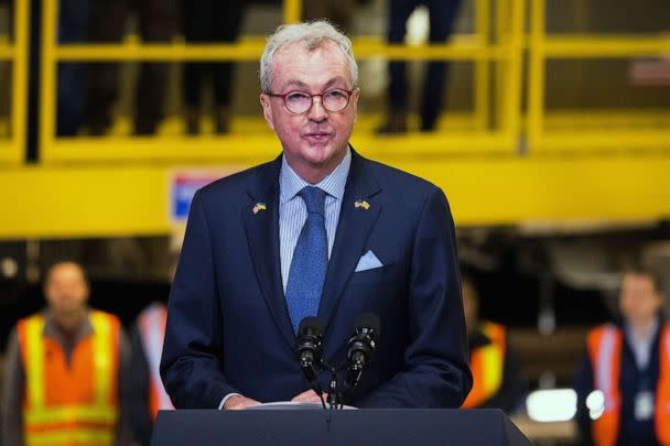 PHOTO: FILE - New Jersey Gov. Phil Murphy gives a speech during an event at the West Side Yard, Jan. 31, 2023 in New York City. (Michael M. Santiago/Getty Images, FILE)