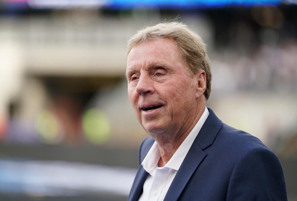 Harry Redknapp recently returned to the dugout as manager of the England team for the 2022 Soccer Aid charity match. (PA/Getty)