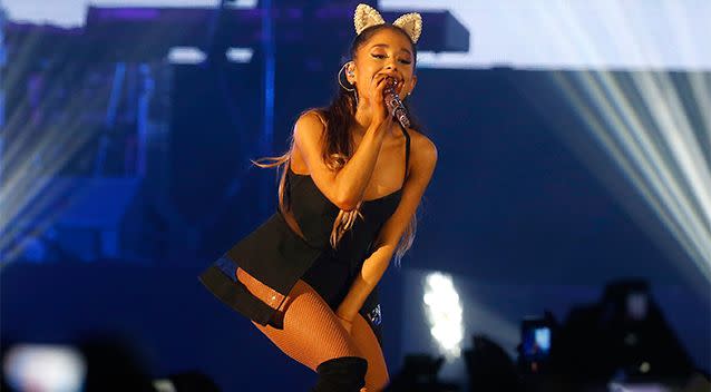 The blast occurred shortly after the Ariana Grande, pictured in 2015, concert ended at the Manchester Arena on Monday night. Source: AP