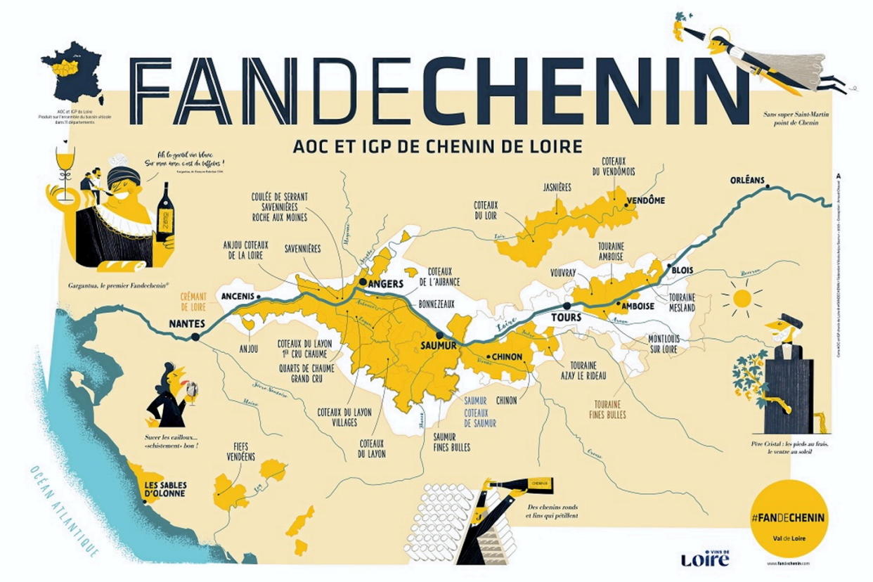 Du 15 au 22 juin prochain, vignerons, cavistes, bars à vins et restaurants se mobilisent pour promouvoir les chenins de la Loire à travers toute la France.  - Credit:Dr Fan de chenin