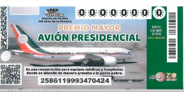 Venta de cachitos para la “rifa” del avión presidencial está fracasando 