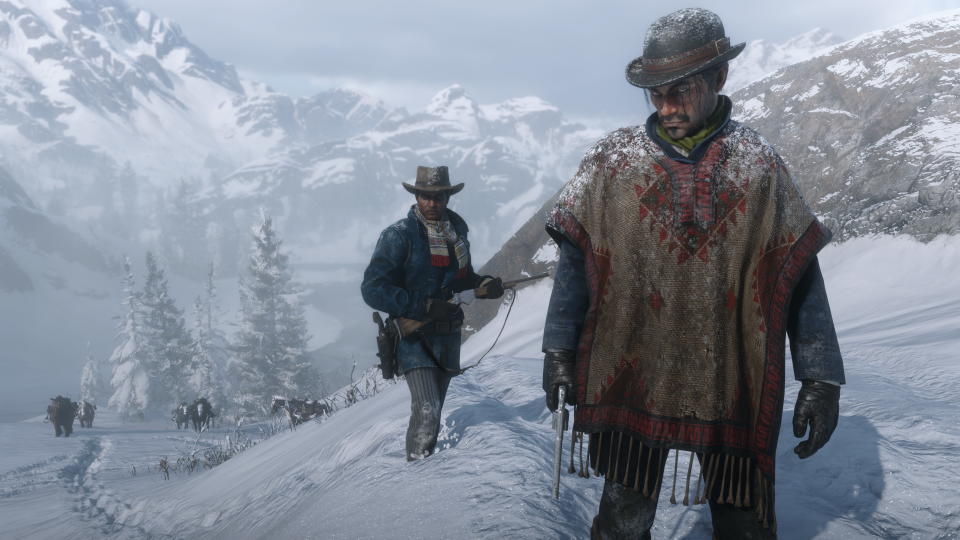 Cowboys in Red Dead 2