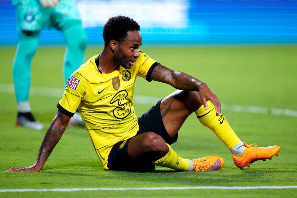 Raheem Sterling during Chelsea’s friendly draw with Charlotte  (Getty Images)