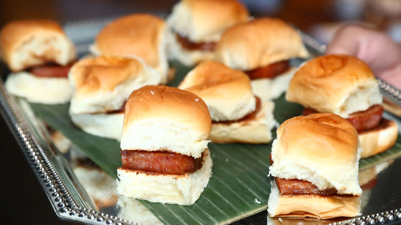 spam sliders tray 