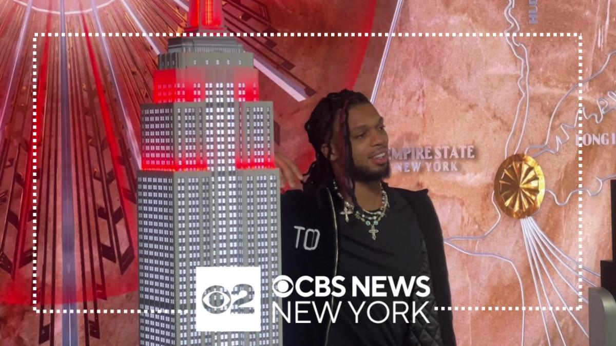 Bills safety Damar Hamlin promotes heart health at Empire State Building