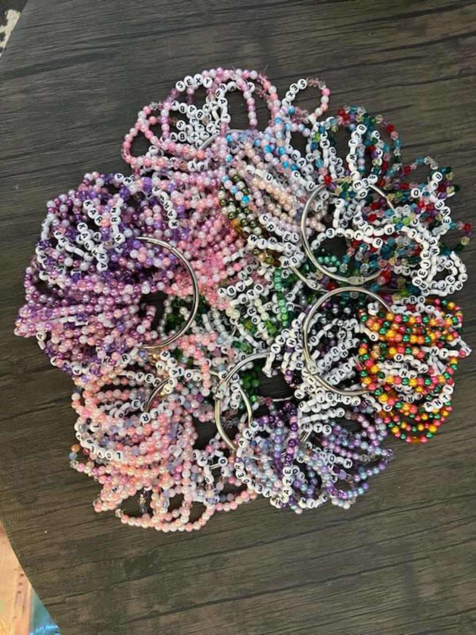 A giant pile of friendship bracelets (Michelle Perez / TODAY)