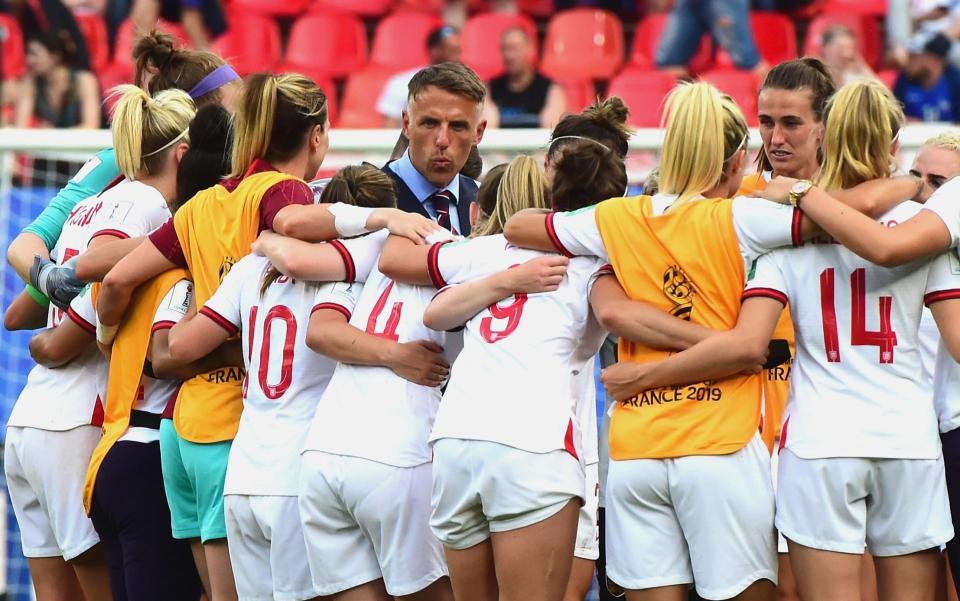 Phil Neville has made 15 changes in four matches so far at this World Cup - Getty Images Europe