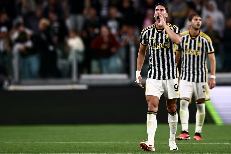Dusan Vlahovic has scored in both his Juventus matches this season (MARCO BERTORELLO)
