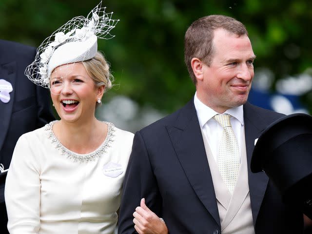 <p>Max Mumby/Indigo/Getty</p> Peter Phillips and Lindsay Wallace at the Royal Ascot in June 2022