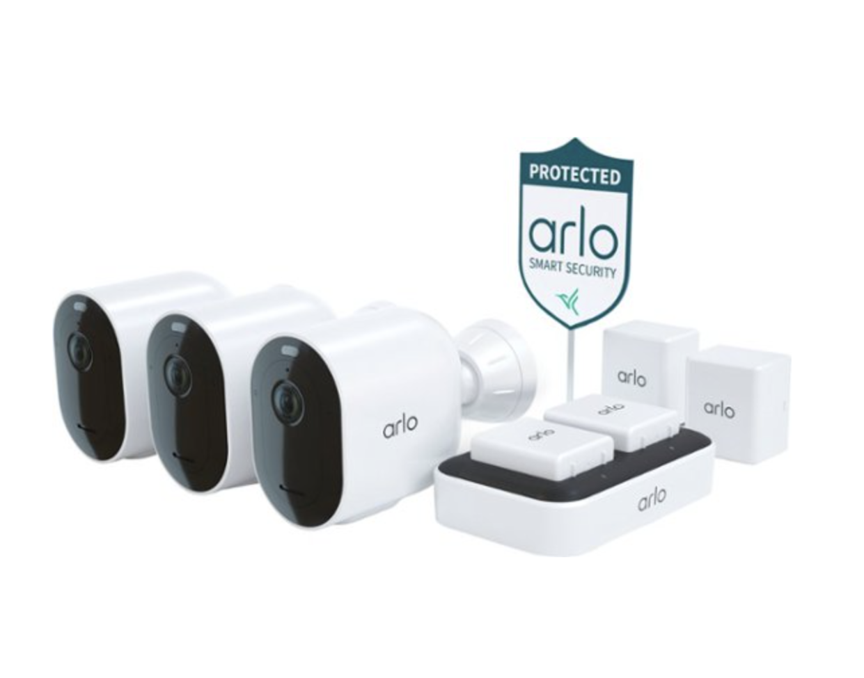 Arlo Pro 4 Spotlight Camera Security Bundle