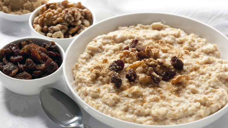 Ina Garten's Easy Trick For Tastier Dried Fruit In Oatmeal