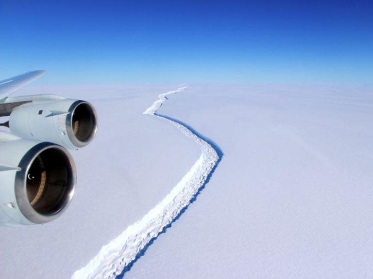 One of the biggest icebergs ever is about to break off the Antarctic ice shelf