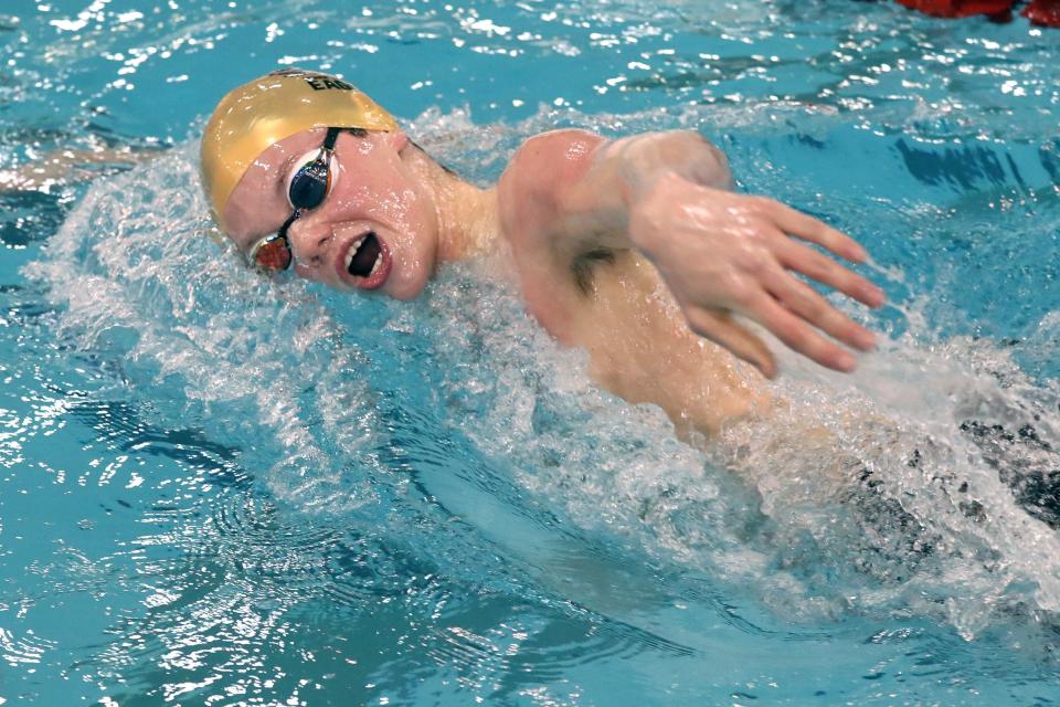 Watterson sophomore Jacob Rider, who finished 14th in the 500 free at last year’s Division II state meet, tapers for the postseason over two weeks.