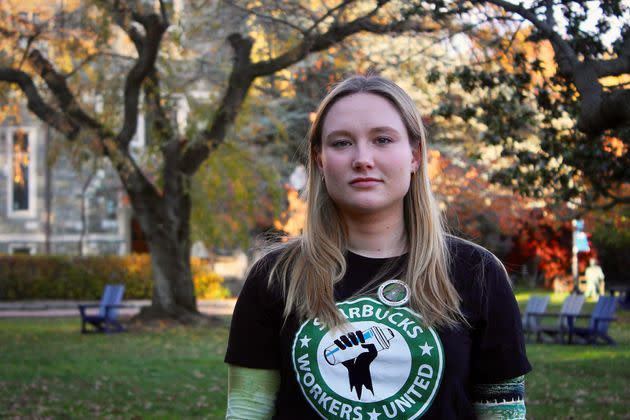 Ella Clark at school in Georgetown. The college freshman recently won her case against Starbucks, but the company is likely to appeal the judge's decision.