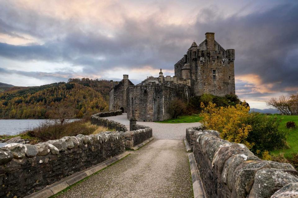 Eilean Donan Castle in Dornie in the Scottish Highlands