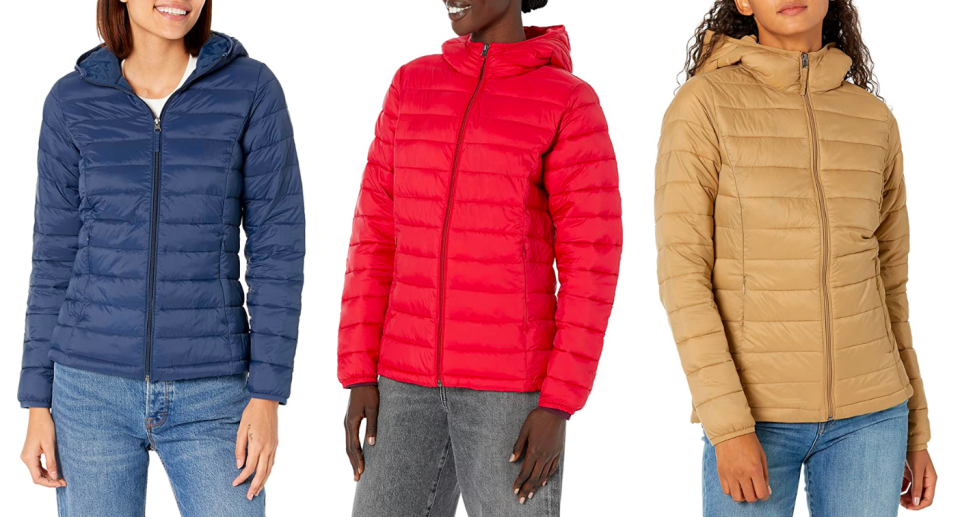 This Amazon Essentials puffer is the perfect lightweight  jacket.