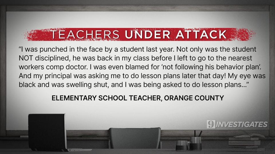 9 Investigates gathered comments from teachers across Central Florida.