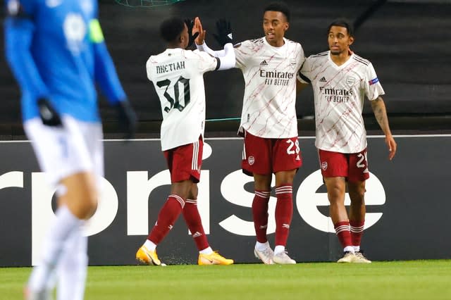 Arsenal’s Reiss Nelson made it 2-0 after Nicolas Pepe's opener 